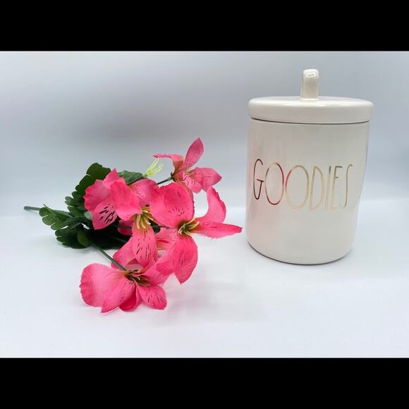 Rae Dunn GOODIES Canister LL Gold Iridescent Farmhouse Kitchen Decor Storage - Picture 3 of 9